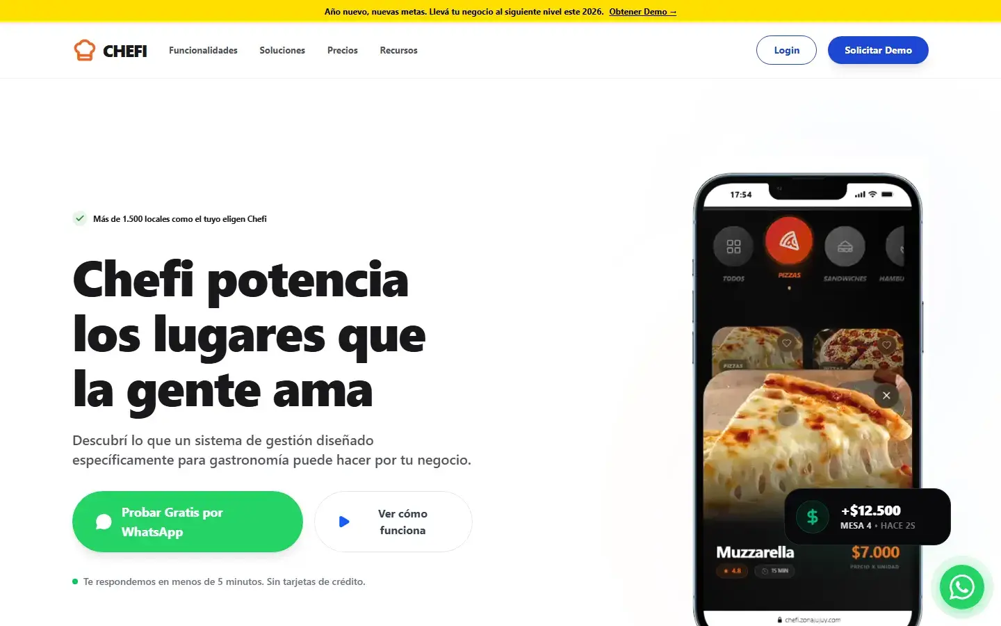 Chefi — SaaS gastronómico